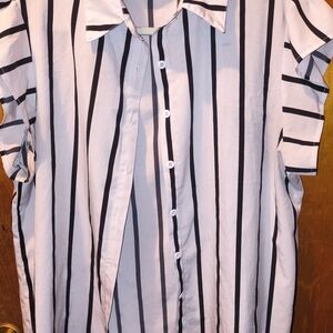 Striped Black and White Women's Shirt
